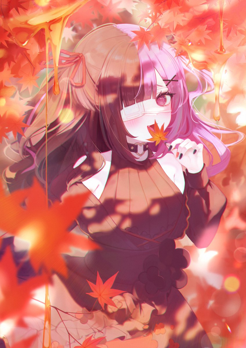 秋だ〜！🍁🍯
#三連休はフォロワーさんが増えるらしい
#秋の創作クラスタフォロ一祭り