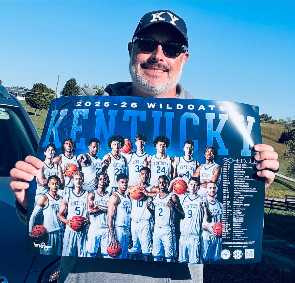 Today kicks off basketball season. <a href="/KentuckyMBB/">Kentucky Men’s Basketball</a> posters are out at your local <a href="/kroger/">Kroger</a>! 

#BBN #kentuckywildcats #collegebasketball