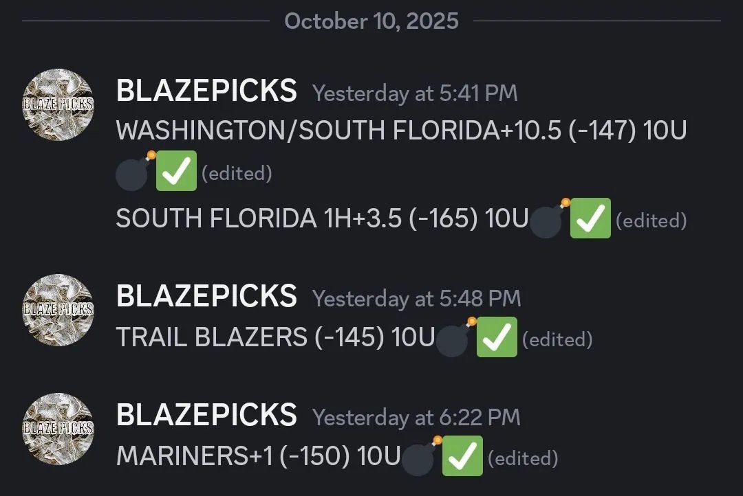 BlazePicks's tweet image. 🧹 FULL CARD SWEEP 🧹

Not a single L. Just winners across the board.

Join the wave 👉 discord.gg/43MxhUamm9

#SDQL #SharpPicks #SportsBetting #GamblingTwitter