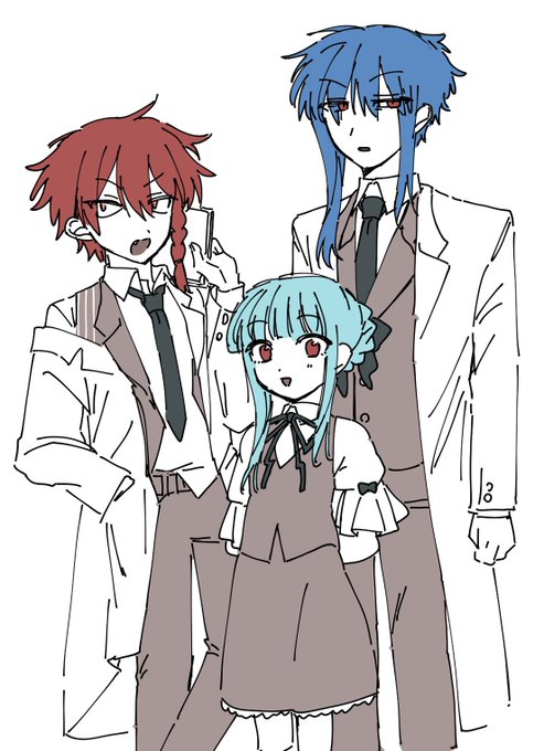 hourlyfuyu's tweet image. with maeno and natsu