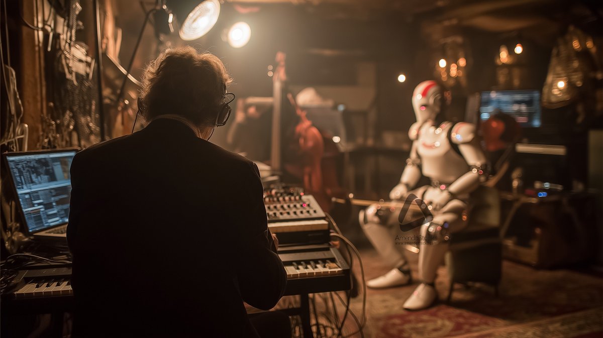 amendastocks's tweet photo. 🎵 What if your favorite artist in 2050 isn't human? 🤖

#AIMusic #MusicFuture #ArtificialIntelligence #Music2050 #RobotMusicians #HolographicConcerts #MusicTechnology #AIComposer #FutureOfMusic #MusicIndustry #VirtualConcerts #AIArtists #MusicInnovation #AlgorithmicMusic https://t.co/4BPabu3eKf