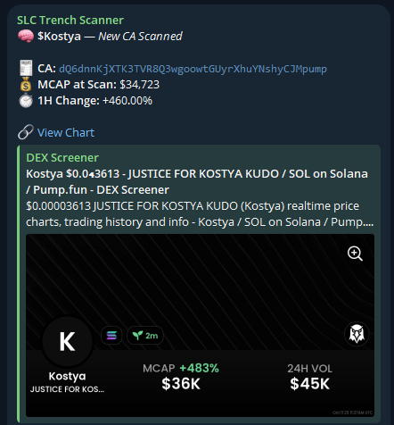 $Kostya ran 300%+ after SLC's Trench Scanner alert!

dQ6dnnKjXTK3TVR8Q3wgoowtGUyrXhuYNshyCJMpump
____
Interested in the SLC Trench Scanner? DM “Access” to <a href="/scanner_SLC/">SLC Trench Scanner</a>
—
Interested in the SLC Black Ledger Discord? Apply at slcblackledger.org
——