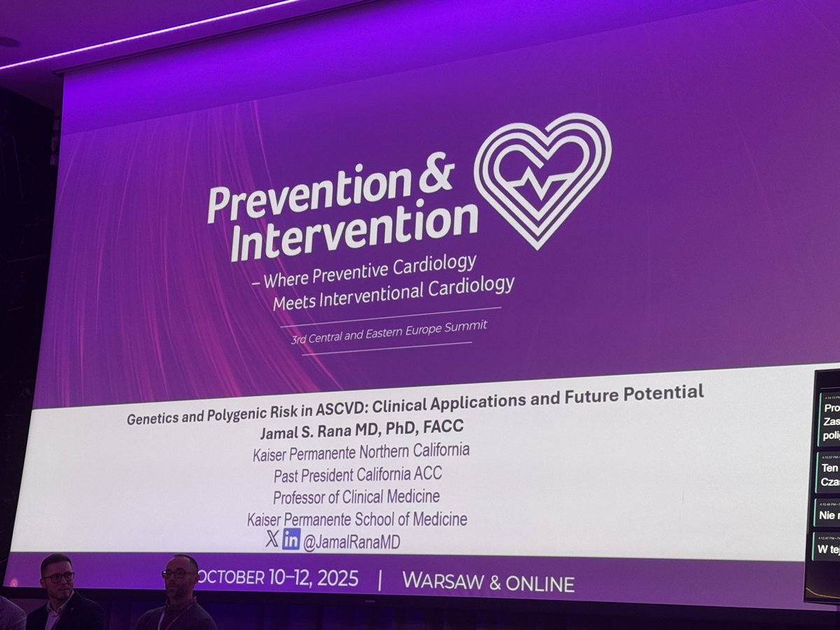 SABOURETCardio's tweet photo. Brilliant presentation on #PRS in #Varsaw #CVprevinterv https://t.co/OwVeIgfgOi