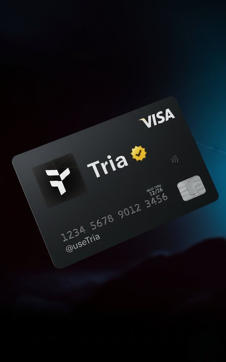 msabbirh999's tweet image. Introducing the @useTria Visa Card.

Key features of the Tria Card
Up to 6% Cashback(rewards in native assets/stablecoins).
Auto-swaps at POS &amp;amp; Sub-second swaps.
Multi-chain support for 1,000+coin.

Lounge pass access.
Spend smart,live better!

 #CryptoCard #Tria #Cashback #Visa