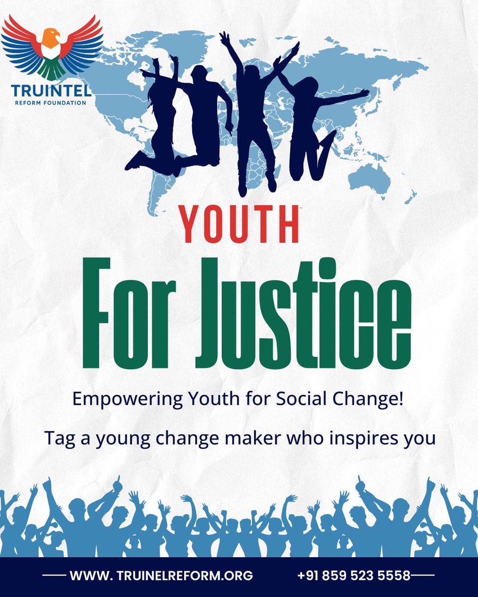 TruIntel_Reform's tweet image. Youth For Justice ✊

Empowering young minds for social change.

Tag a changemaker who inspires you!

#YouthForJustice #TruIntelReformFoundation #SocialImpact