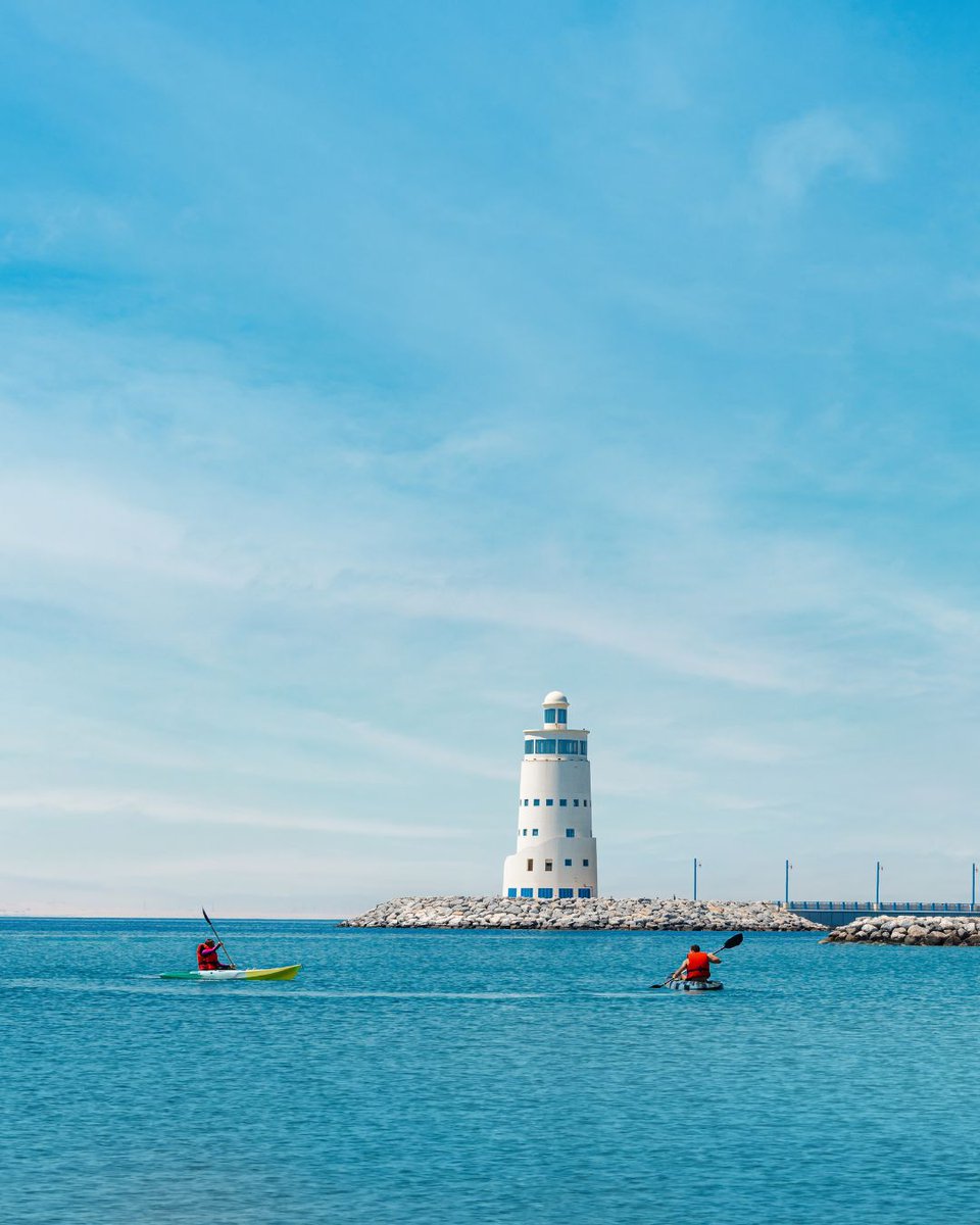Adventure, relaxation, and a view like no other. 🌴💙 Our lighthouse is the perfect backdrop to your family memories at Hilton Salwa.
  
#FamilyEscape #HiltonSalwa