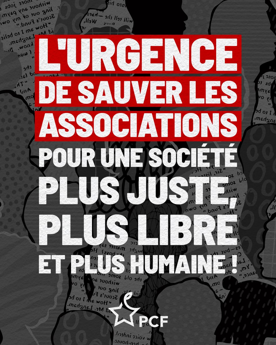 Les associations, c’est le cœur battant de notre pays : 2 millions de structures, 16 millions de bénévoles, 1,8 million de salarié·es.
Aujourd’hui, elles sont asphyxiées par les coupes budgétaires et les politiques d’austérité. 186 000 emplois sont menacés ! 👇