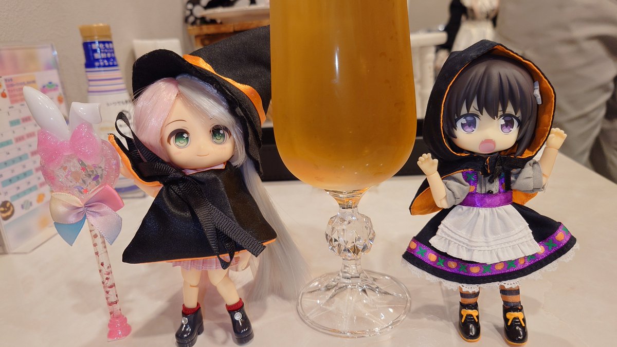 うちのハロウィン２トップ連れて🎃🎃
#レオノール
＃ドールカフェ