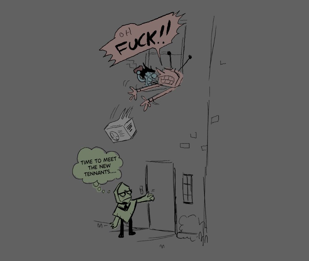 Tenna would be a horrible handyman though he is JUST day dreaming....  anyways heres them switching out an ac unit, and also landlord battat which i think has much comedic potential..