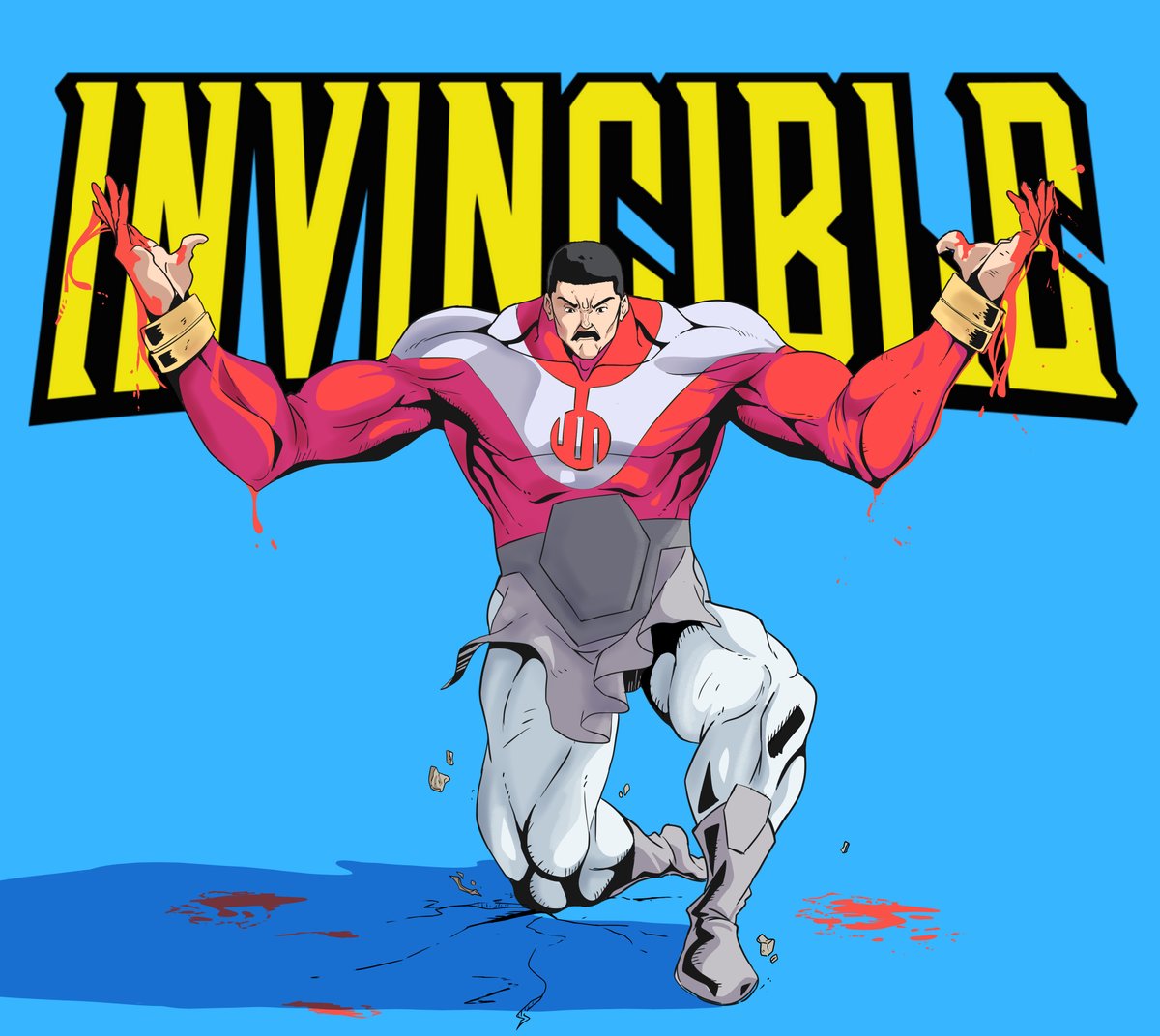 Practicing muscles so decided to draw thragg from Invincible! #INVINCIBLE #Thragg