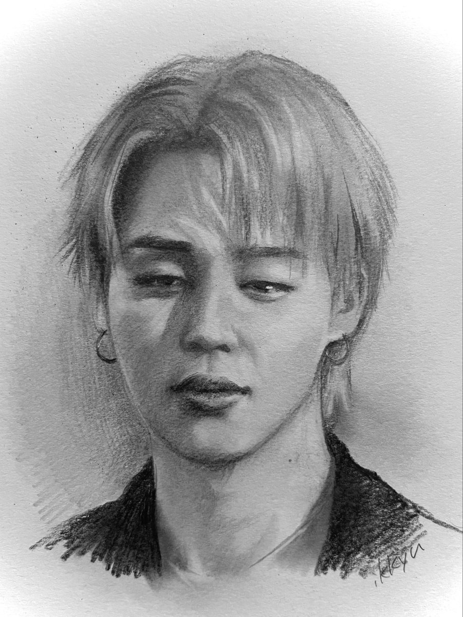 ikkyu72's tweet image. #JIMIN 
#BTSFANART 
#鉛筆画
#Pencildrawing