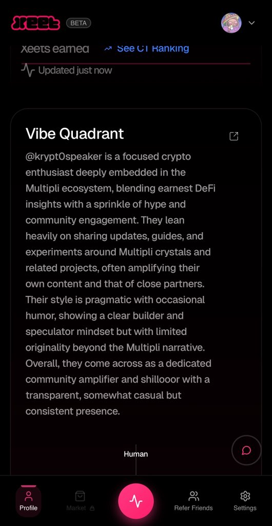 krypt0speaker's tweet image. .. @xeetdotai review about
i’m multipli coded, deeply embedded in the multipli ecosystem
follow me lemme show you how to earn more crystals. As Xeet said “lean heavily on sharing updates, guides and experiment about multipli crystals”
i’ve found the hack code