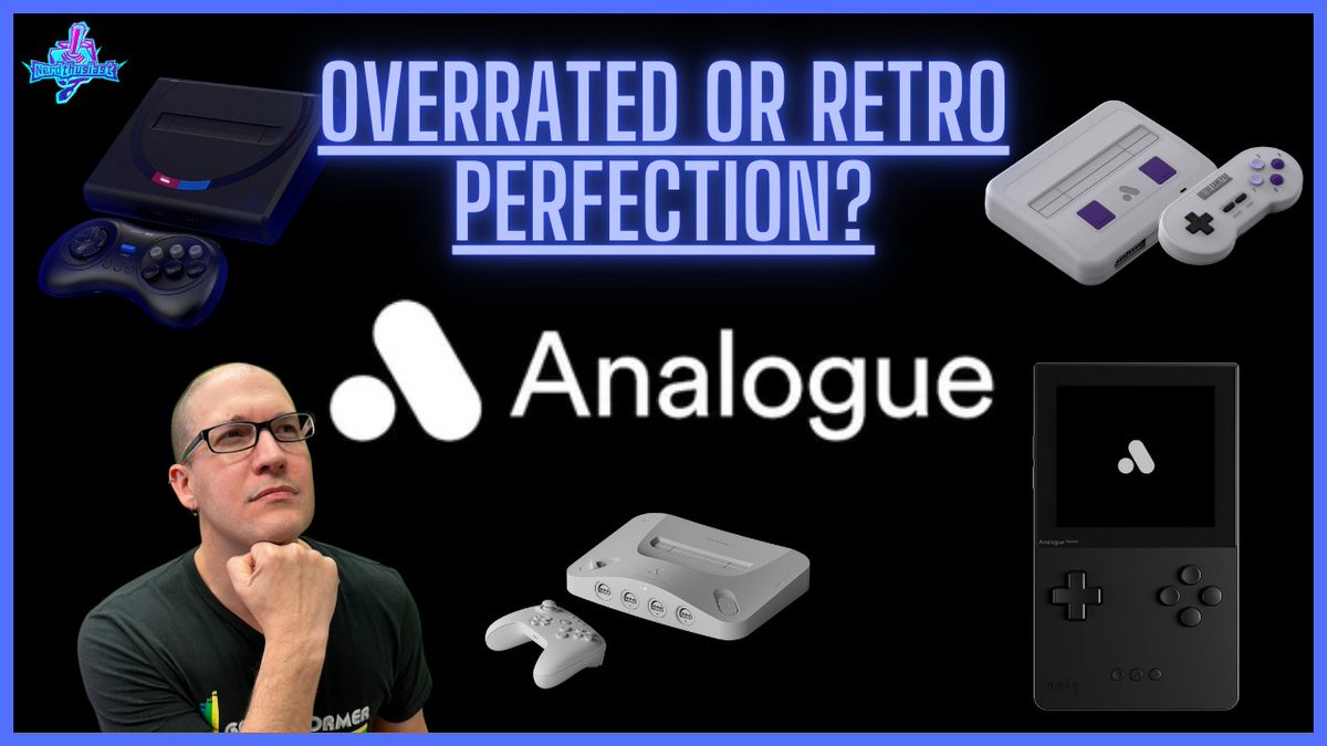 nerdthusiast's tweet photo. 🎮 Analogue Consoles – Overrated or Retro Perfection?! 🤔 (LINKS TO VIDEO/AUDIO IN REPLIES) 👇👇
Drop a reply 💬 with your thoughts on their #RETROGAMING systems !!🕹️#retrogamer #videogames #Nintendo #supernt #analogue #n64 #analoguepocket #GBA #gameboy #segagenesis #megasg https://t.co/1SFq8N8PPD
