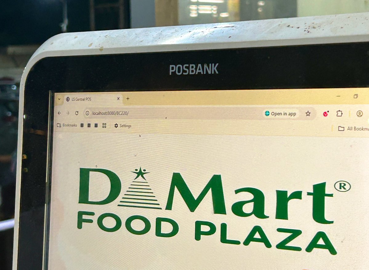 ssh_ashish's tweet image. dmart running their pos software on localhost:8080. cool
