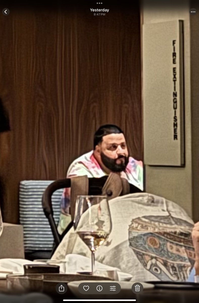 I saw DJ Khaled getting sushi on Miami Beach last night