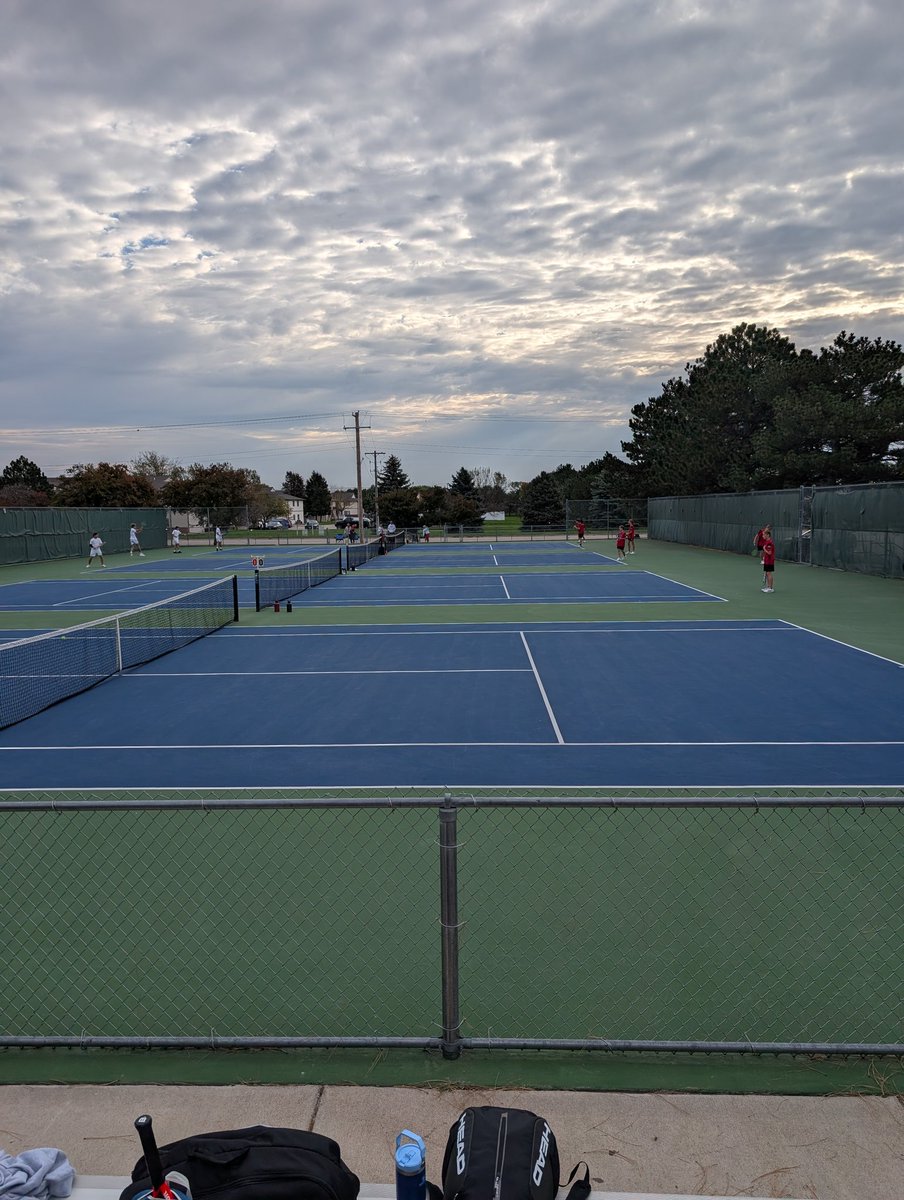 Our first match of the Dual Championship is against Skutt. #antlertennis