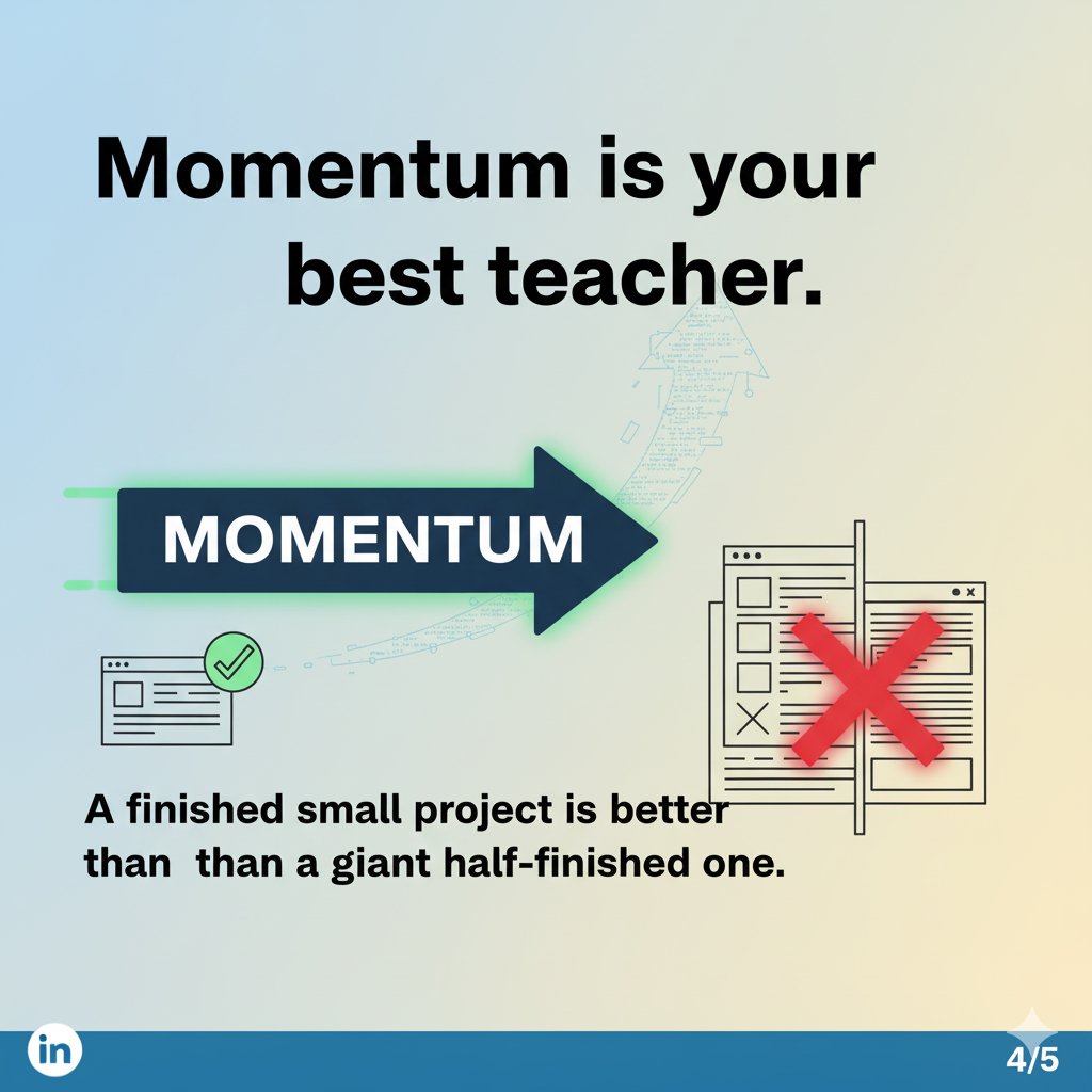 0xHuzaifa_'s tweet image. Don’t wait for the “perfect idea.”
That small React app or to-do list you built?
It’s teaching you more than any big plan could.
Build small. Learn fast. Keep growing. 💻
#CodingJourney #ReactJS #MERN #WebDev