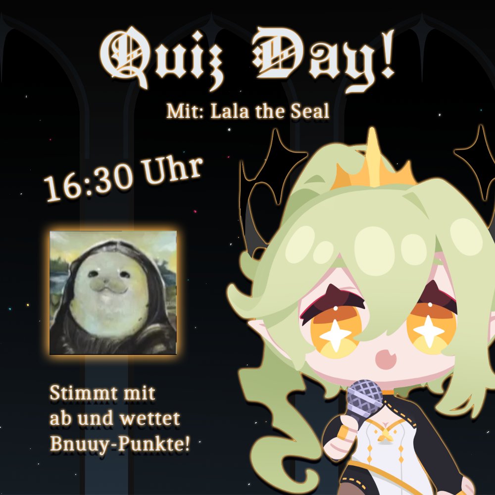Verdient euch (oder verliert) eure Bnuuys beim Quiz Day! Lala und ich werden gleich Dinge erraten und ihr könnt Wetten abschließen! 👊
twitch.tv/milkeechan