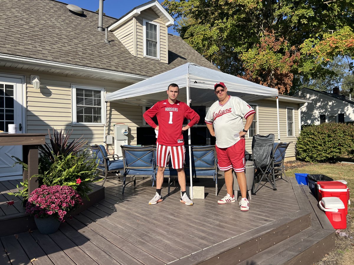 Phase 3 begins. All set up and time to enjoy. Join us if in the area 

Go ⁦<a href="/IndianaFootball/">Indiana Football</a>⁩