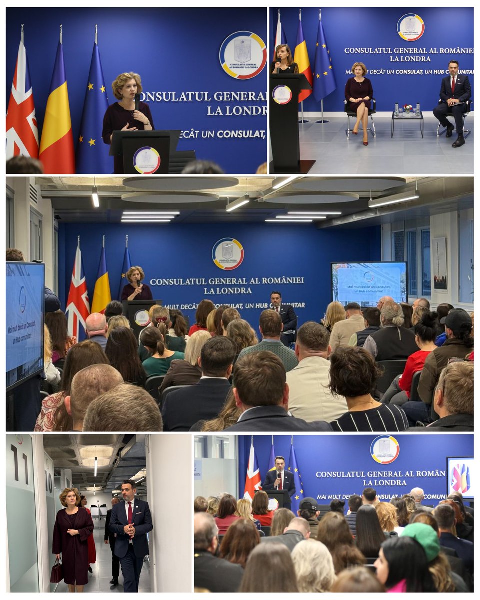 laurapopescumfa's tweet image. Well done @CGLondra team led by consul general @RobertDMARIN for the modernisation of the consulate and for the initiative of creating a hub for the Romanian community, a space for dialogue and collaboration. 
Let’s keep building #Unity in our #commUnity!