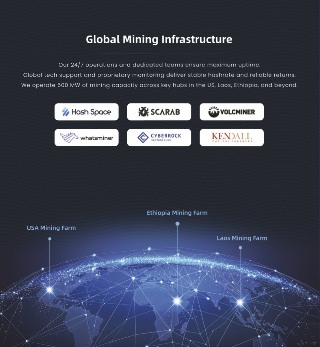 Hashspace’s mining network spans worldwide
With full-industry capabilities, we deliver stable and secure hashrate ️
No matter how the market shifts, Hashspace remains a trusted partner

#Hashspace #Mining #Blockchain #Crypto