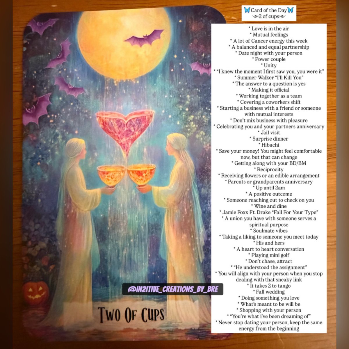 In2itiveBre's tweet image. 🦋Card of the Day🦋

Let your intuition guide you! 👁️ 
Take what resonates ✨ 

✨Come get a glimpse in2 your energy field❕
🔮Book a reading with me, link in bio.

.
.

#zodiacs #tarot #tarotreader #tarotreading #astrology #zodiacsigns  #spirituality #guidance #horoscope…