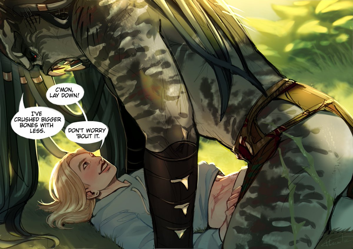 4lienbrainrot's tweet image. #oc
Drawing them napping is
quite therapeutic I won't lie

(Coping because I know damn well they 
won't catch a break for moths until they leave Earth)
#yautja