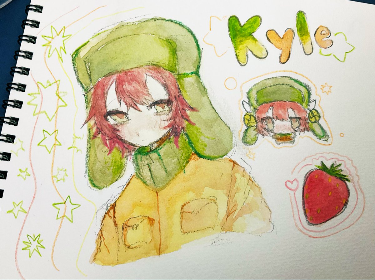 Siyuky's tweet image. アナログカイルく～ん #SouthPark  #kyle