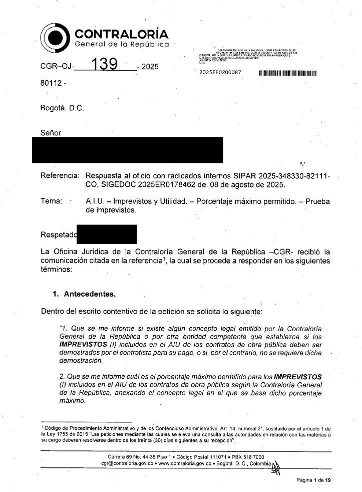 comprapublica_'s tweet photo. 🚨¡Atención! "Se vienen cositas"

Contraloría General anticipa cambio de posición institucional respecto al reconocimiento de Imprevistos en el AIU: al ser independientes y cumplir con una función diferente, deben ser demostrados

Descarga aquí👇
https://t.co/GdY3DxHWEz https://t.co/JpY6eiAjIt