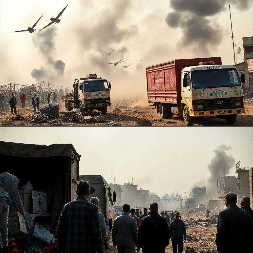 manndeee's tweet image. At least 60 killed in a deadly attack on Sudan&apos;s Al-Fashir. Meanwhile, aid trucks begin entering Gaza amid ongoing conflict, and hostage retrieval efforts are underway, says Trump. #GlobalNews #Sudan #GazaCrisis