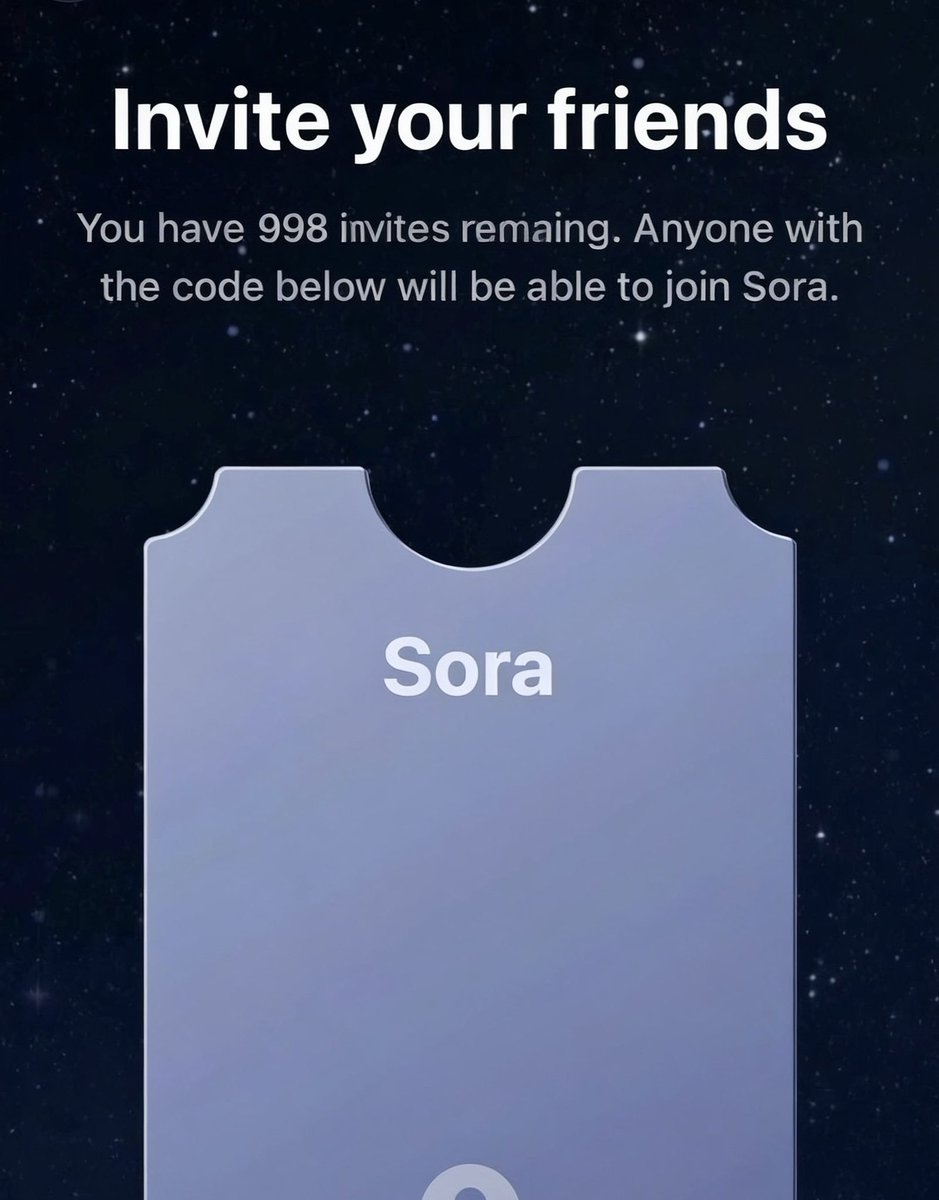 notacasheww's tweet image. 🚨Sora2 invite code drop!🚨
Like, follow & comment SORA 👇🎁
Check your DMs for early access! 💌 #Sora2 #InviteCode #Gaming