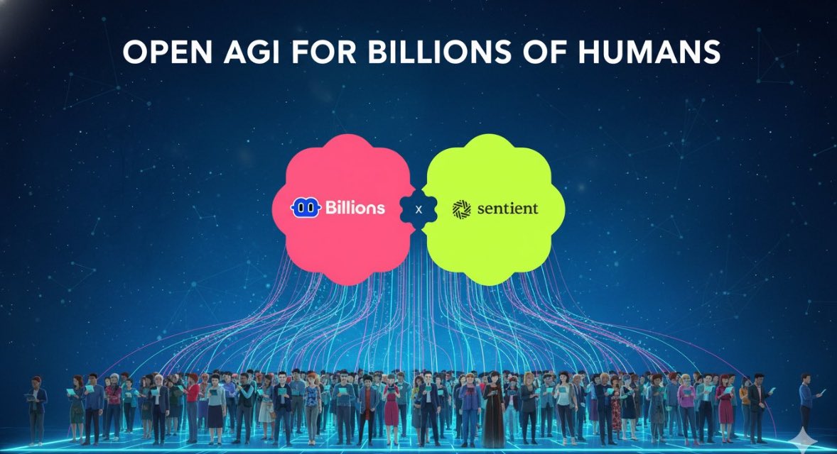 _Kriptopia's tweet image. OnChain Intelligence Meets Verified Humanity
@SentientAGI has officially partnered with Billions to power identity and reputation within its decentralized AI ecosystem. In an age where bots flood networks and human AI interaction blurs, Billions brings zk-based human…