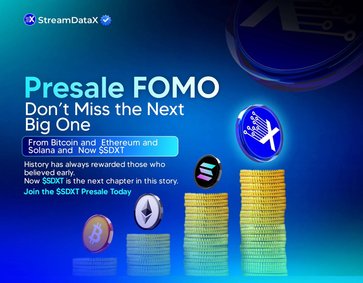 Drako_wurld's tweet image. 🚀 The Data Revolution is Here!
We generate data every second — but big corporations own and monetize it while we get nothing.
That’s where StreamDataX comes in — a Web3-powered data protocol putting ownership, privacy, and profit back into the hands of users.
#StreamDataX #SDXT