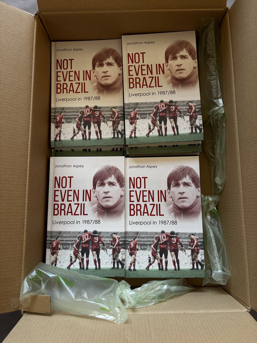 My copies of Not Even in Brazil have arrived! Thank you so much to <a href="/PitchPublishing/">Pitch Publishing 📚 Sports Books</a>, and I hope that everyone else that has ordered/bought the book enjoys reading it as much as I did writing it! #LFC 🔴