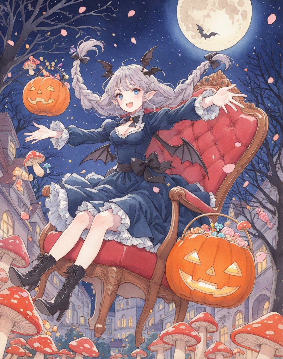 t_hiori_AIart's tweet image. フィセさんの企画に参加します- ̗̀🎁 ̖́-
ヴァンパイアとハロウィンですね🍄
浮いている椅子がポイント🪑

何か調子悪くて引用RPか出来なかったのでリンクを張ります😭
x.com/Fisse_Daybie/s…