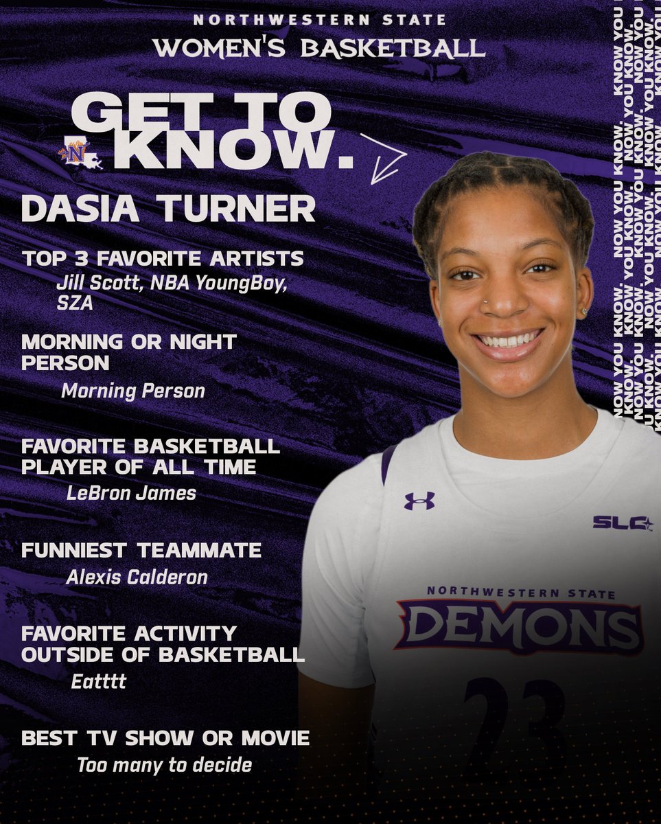 NSUDemonsWBB's tweet photo. Dasia Turner says itโs almost go time ๐ #ForkEm #23daysleft https://t.co/GlWsYjdsDr
