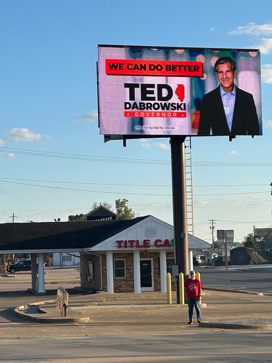 Thank you! 

I appreciate my Southern Illinois friend Darrel for putting up this billboard outside Harrisburg IL for our campaign.
#Illinois #twill