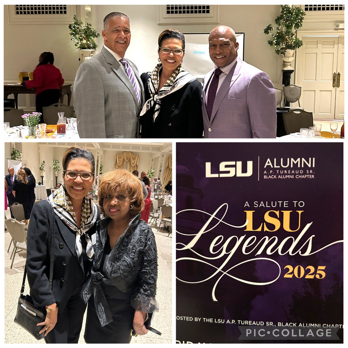 KimHunterReed's tweet image. Always love attending the A.P. Tureaud LSU Legends event Congratulations to Verge Ausberry on your recognition &amp;amp; to all the other honoree So happy to extend a special thanks to our @LSU Mom Dean Carolyn Collins! This special event is an @LSU homecoming tradition #GeauxTigers 💜💛