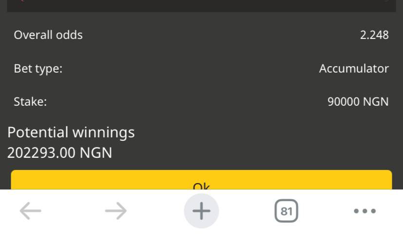 MULABETTING's tweet image. 3 odds 👉 CP8C3

⚡️ let’s get it 💰⚽️ on AFROPARI

No AFROPARI? Join here ➡️ bit.ly/MULABET

Promocode: MULA