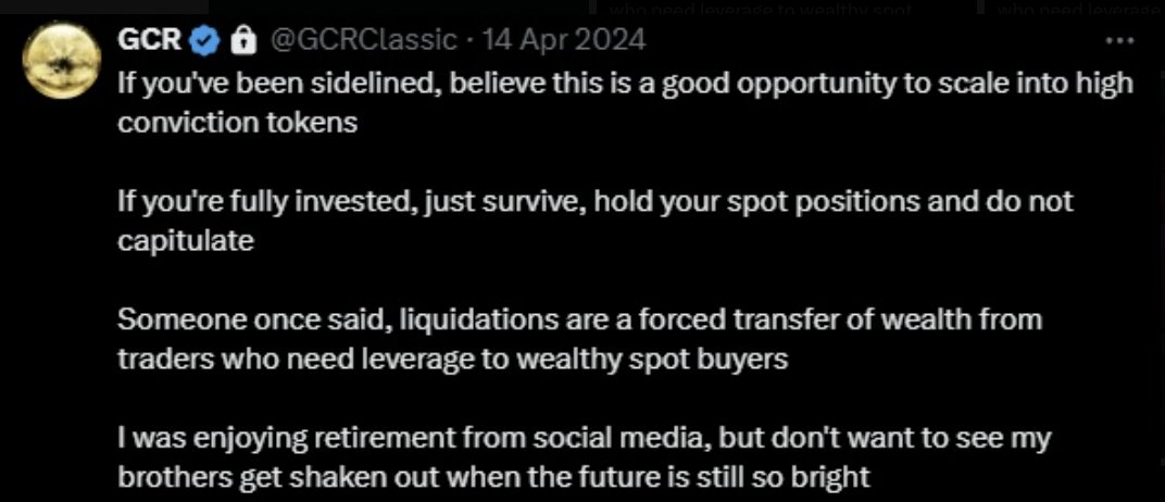0xjaypeg's tweet image. Someone once said, liquidations are a forced transfer of wealth from traders who need leverage to wealthy spot buyers