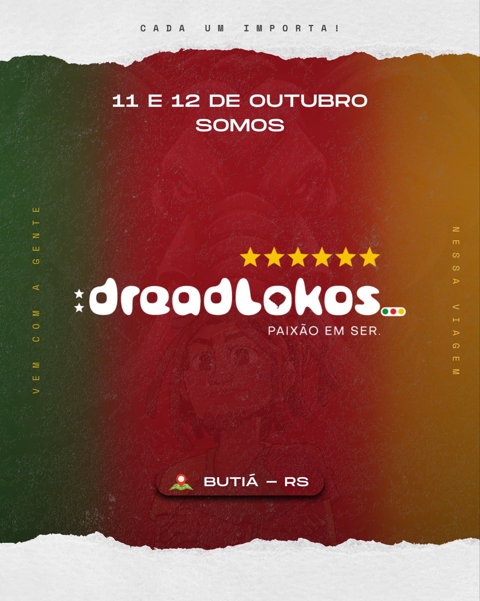 Nos dias 11 e 12 de outubro estaremos apoiando nossos irmãos da <a href="/dreadlokosrs/">DreadLokos 🇨🇲</a> em Butiá-RS.

Pakydermes segue junto nessa jornada! 🧡💙

Pra cimaaaa manada! 🐘🇨🇲