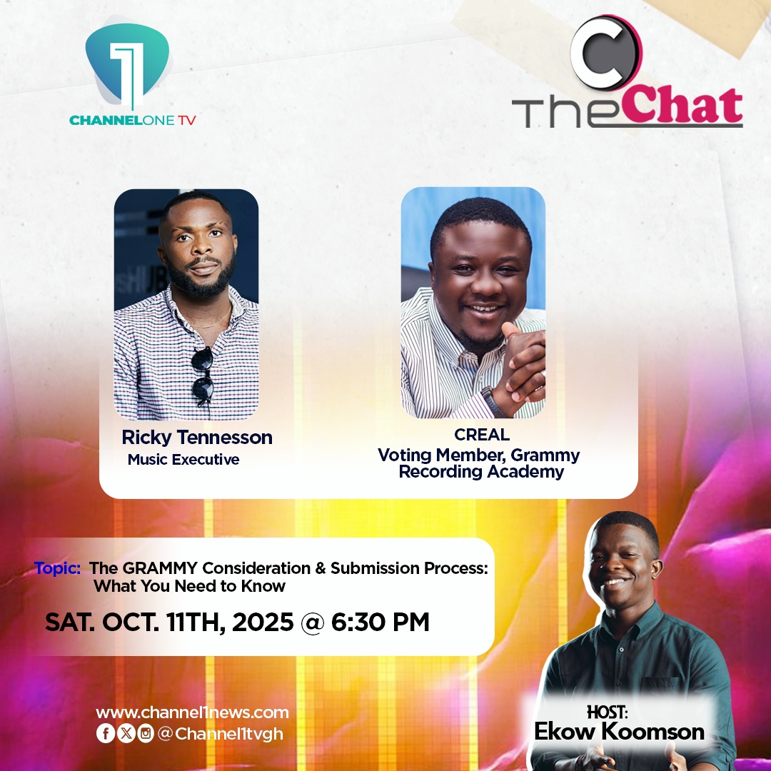Ever wondered how GRAMMY nominations work?
<a href="/pk_koomsonn/">Ekow Koomson ♉️🫣🐂</a> and his guest unpack it all on The Chat this weekend on Channel One TV  
#GhanaWeekend #TheChat