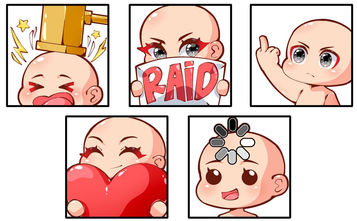 EMOTES ART RAFFLE 📢
My first emote service set is out! Let’s celebrate with an Emote Art Raffle!

One lucky winner will receive a set of 5 custom chibi emotes (´▽`ʃ♡ƪ)

Only 48 hours to join!

How to join:
✦ Follow + Retweet
✦ Drop your OC below 

#artraffle