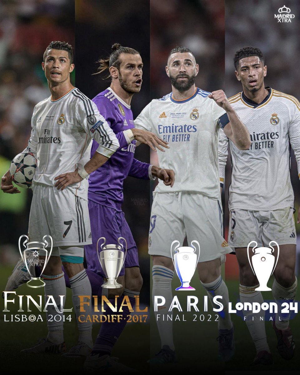 AdriRM33's tweet image. CRISTIANO RONALDO ganó la Champions en Portugal.
GARETH BALE ganó la Champions en Gales.
KARIM BENZEMA ganó la Champions en Francia.
JUDE BELLINGHAM ganó la Champions en Inglaterra.
ADN REAL MADRID 🤍