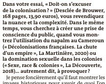 KamerunWar's tweet photo. Le journal Le Monde de ce jour présente l’historien macroniste Pascal Blanchard comme un spécialiste de la guerre du Cameroun (entre autres). Il n’en est rien: Blanchard n’a jamais travaillé sur le sujet et son livre « Décolonisations françaises » est truffé d’erreurs
#imposture https://t.co/akWDUkmQcL