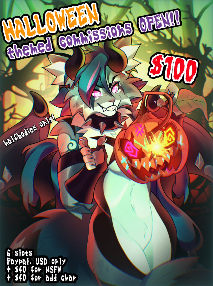 open for the spooky month 🎃