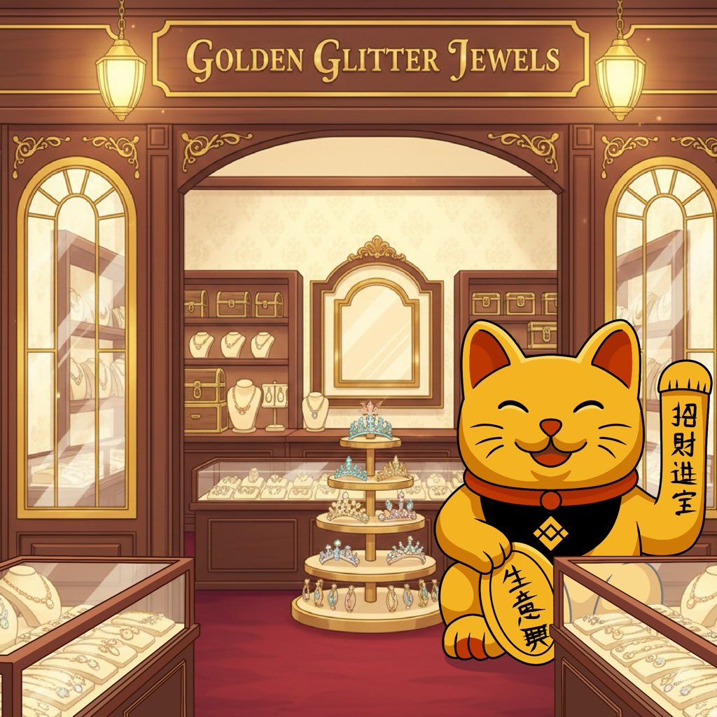 幣圈牛市開張，招财猫先去扫金店！🚀💰
 
Bull market just getting started. Lucky Cat raids the jewelry shop first!