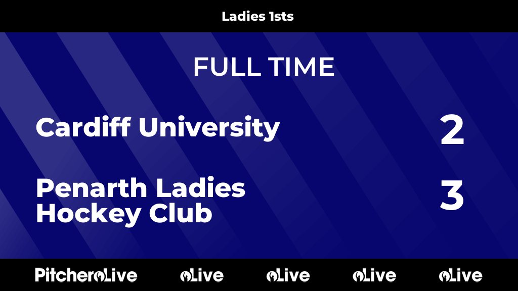 FULL TIME: Cardiff University 2 - 3 Penarth Ladies Hockey Club
#CARPEN #Pitchero
penarthladieshockey.co.uk/teams/242945/m…