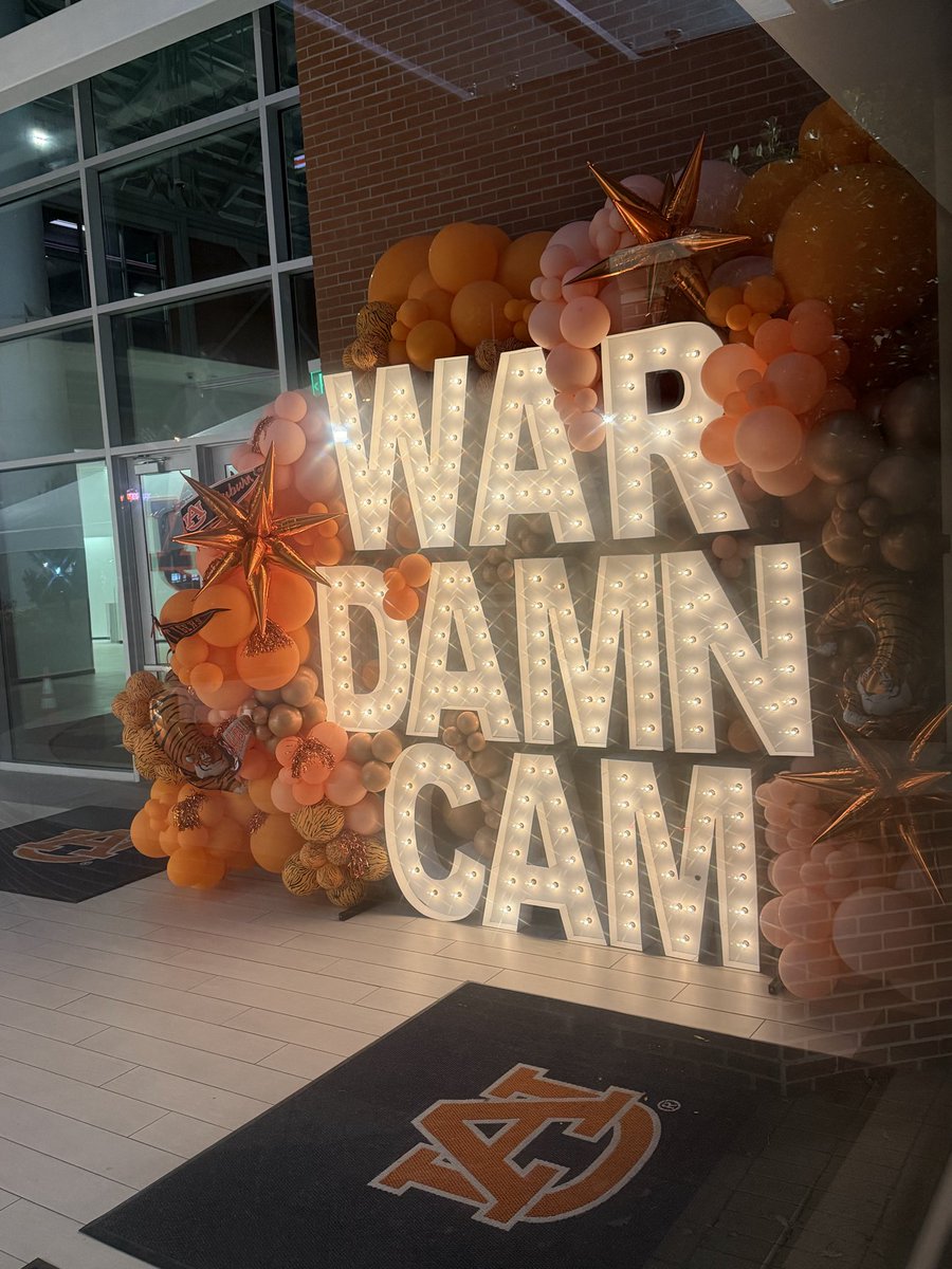 rodgeau's tweet photo. Honoring Cam Newton today at Auburn https://t.co/vCwgPgCl7j
