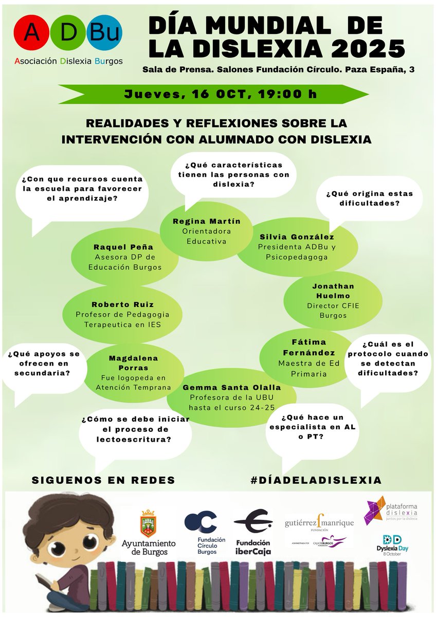 El jueves 16 de octubre a las 19:00h, en la sala de prensa de los salones de la Fundación Círculo, diversos ponentes responderán a las preguntas más frecuentes de familias y profesionales, ofreciendo conocimientos especializados para abordar este complejo desafío educativo.